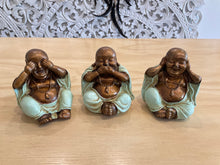 Load image into Gallery viewer, Buddha- hear, see, speak no evil