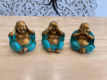 Load image into Gallery viewer, Buddha- hear, see, speak no evil