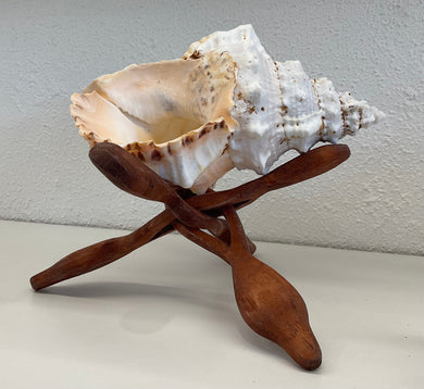 Shell stand- wooden