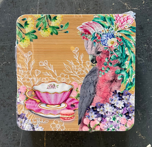 Bamboo coasters set4 - bush tea