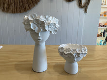 Load image into Gallery viewer, Nero lady head vase