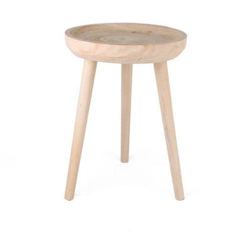 WOODEN SIDE STOOL