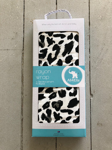 MUMS + BUBS- RAYON WRAP-LEOPARD