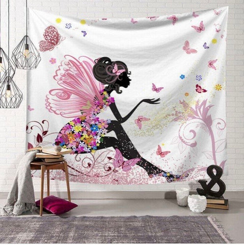 WALL TAPESTRY- BUTTERFLY GIRL