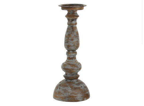 METAL CANDLE HOLDER- NATURAL